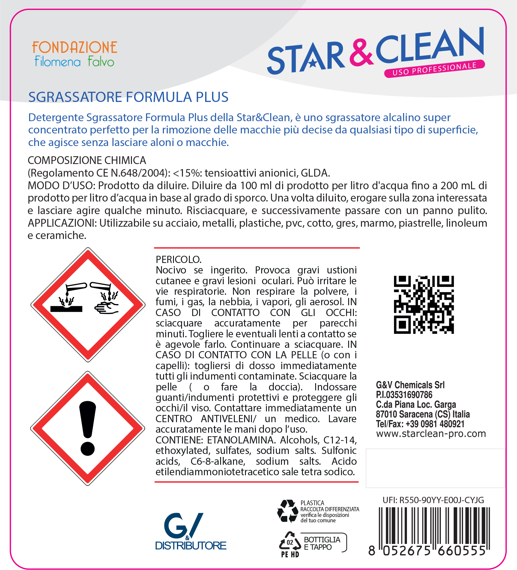 STAR CLEAN 104 - SGRASSATORE FORMULA PLUS